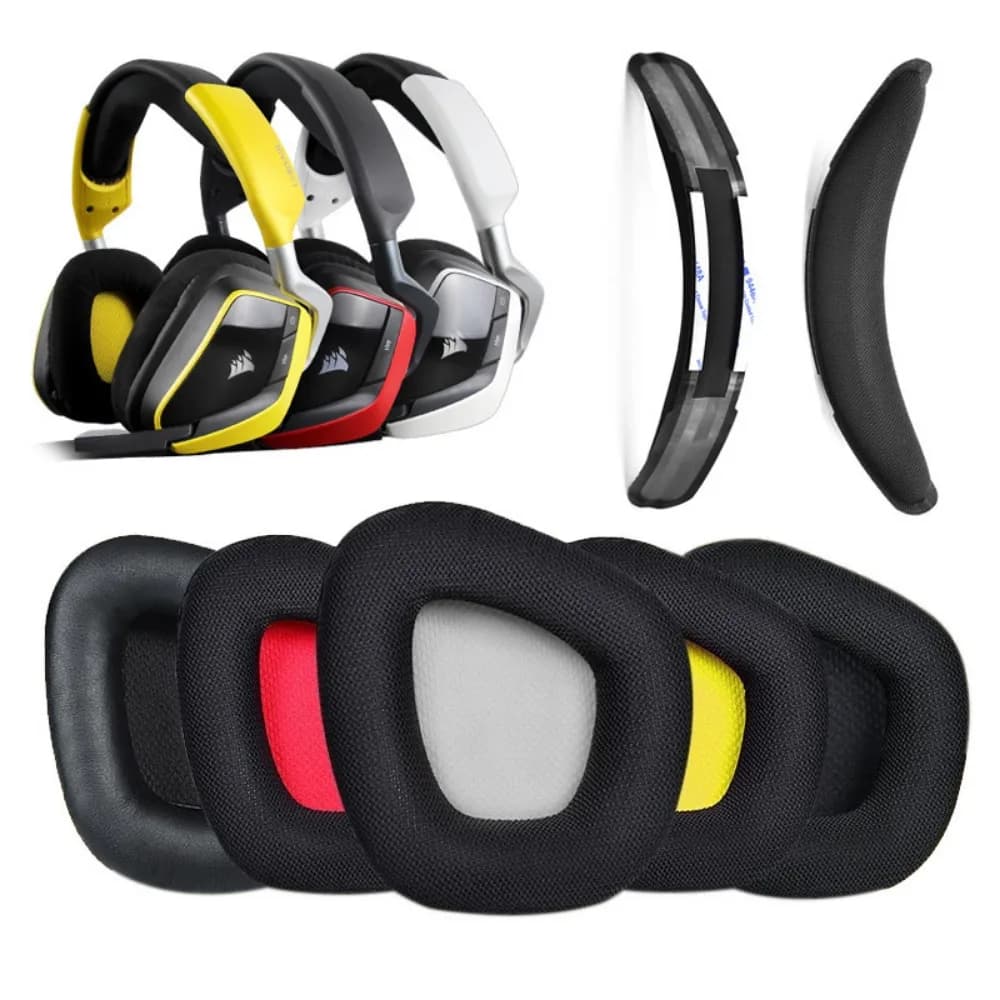 Ivinxy Memory Foam Ear Pillow Sheet for Corsair Void RGB Elite Wireless Headset Headphones Headphones Dropshipping