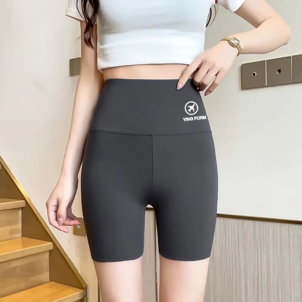Pantaloncini da yoga a vita alta modellanti, traspiranti, effetto push-up, contenitivi, da donna, leggings modellanti, pantaloncini da ciclista per ragazza