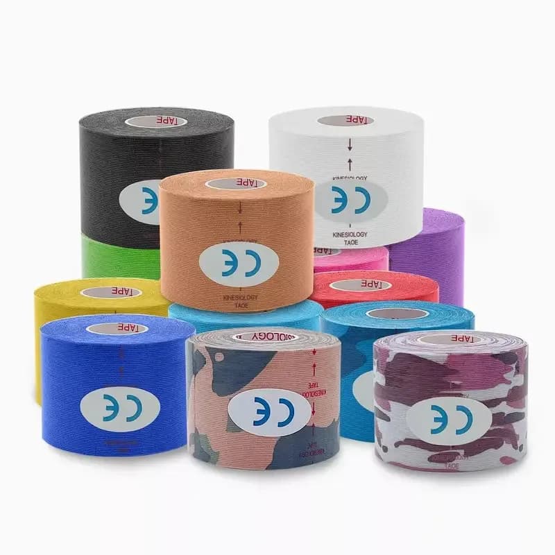 1/5pcs Kinesio Benda Elastica Ginocchio Benda Supporto Cinematico Pad Bloccaggio del Movimento Autoadesivo Venda Kinesiotape Benda