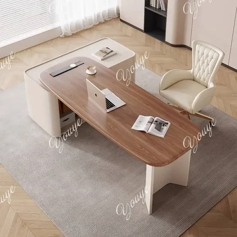 J N49 J Organizer Elegante Scrivania per Computer con Ripiani Portaoggetti, Organizzatore per Notebook, Scrivania da Gaming, Scrivania per Studio e Camera da Letto, Mobili per Computer
