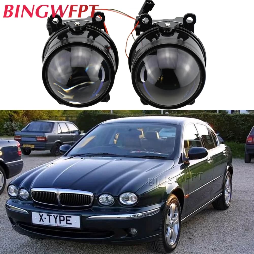 2 X front bumper for car LED fendinebbia DRL Daytime Running Light 12V for Jaguar X-Type (CF1) Saloon 2001-2009