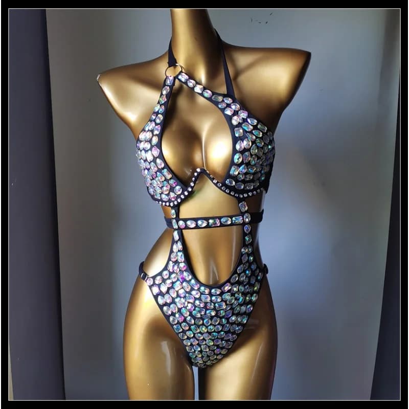 Bikini Body Jewelry Swimwear Siamese Sexy Underwear Breast Chain Woman Chain Body Night Disco Party Makeup Beach Outfit