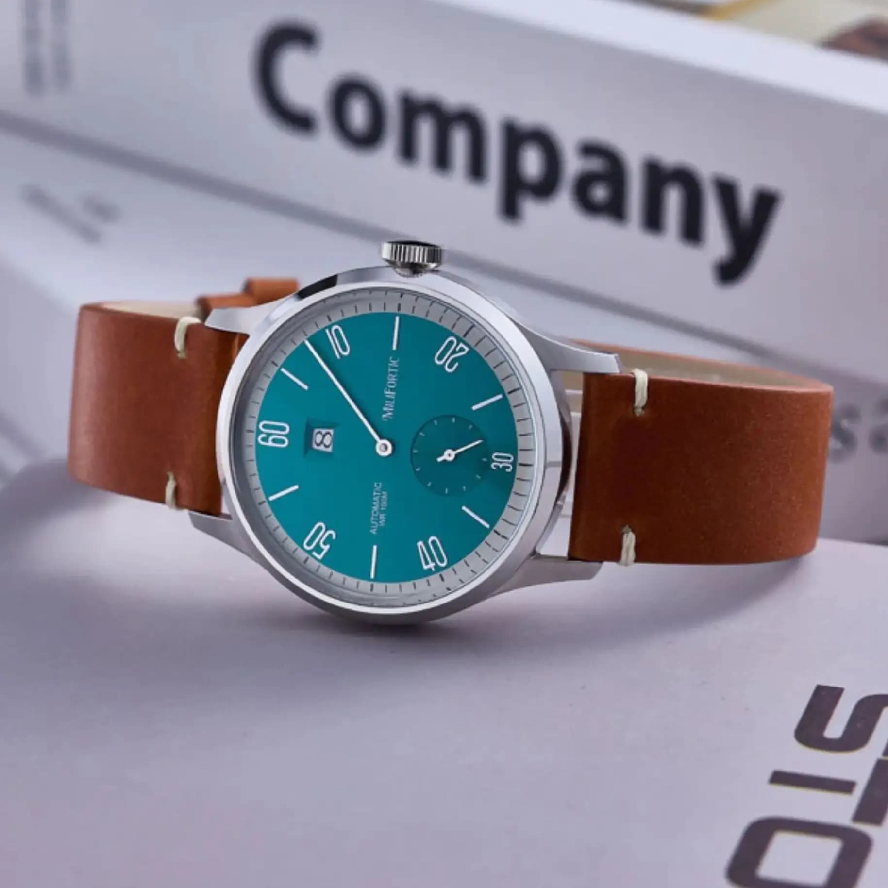 Orologio Automatico da Uomo Milifortic Sport 38mm con Indicatore delle Ore Saltanti, Orologio da Polso Meccanico con Vetro Zaffiro, Movimento ST17