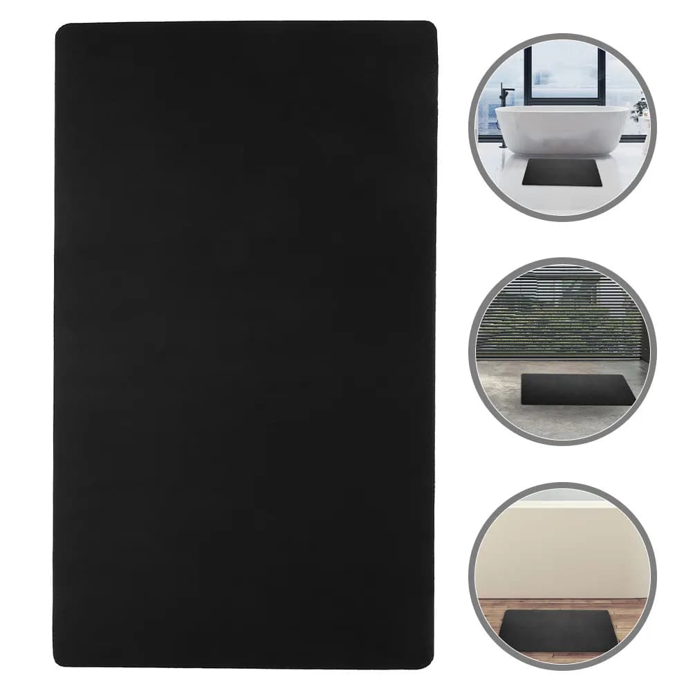 Tappetino per Porta d'Ingresso in PU, Antiscivolo, Assorbente, ad Asciugatura Rapida, Minimalista, Tinta Unita, Resistente, per Casa