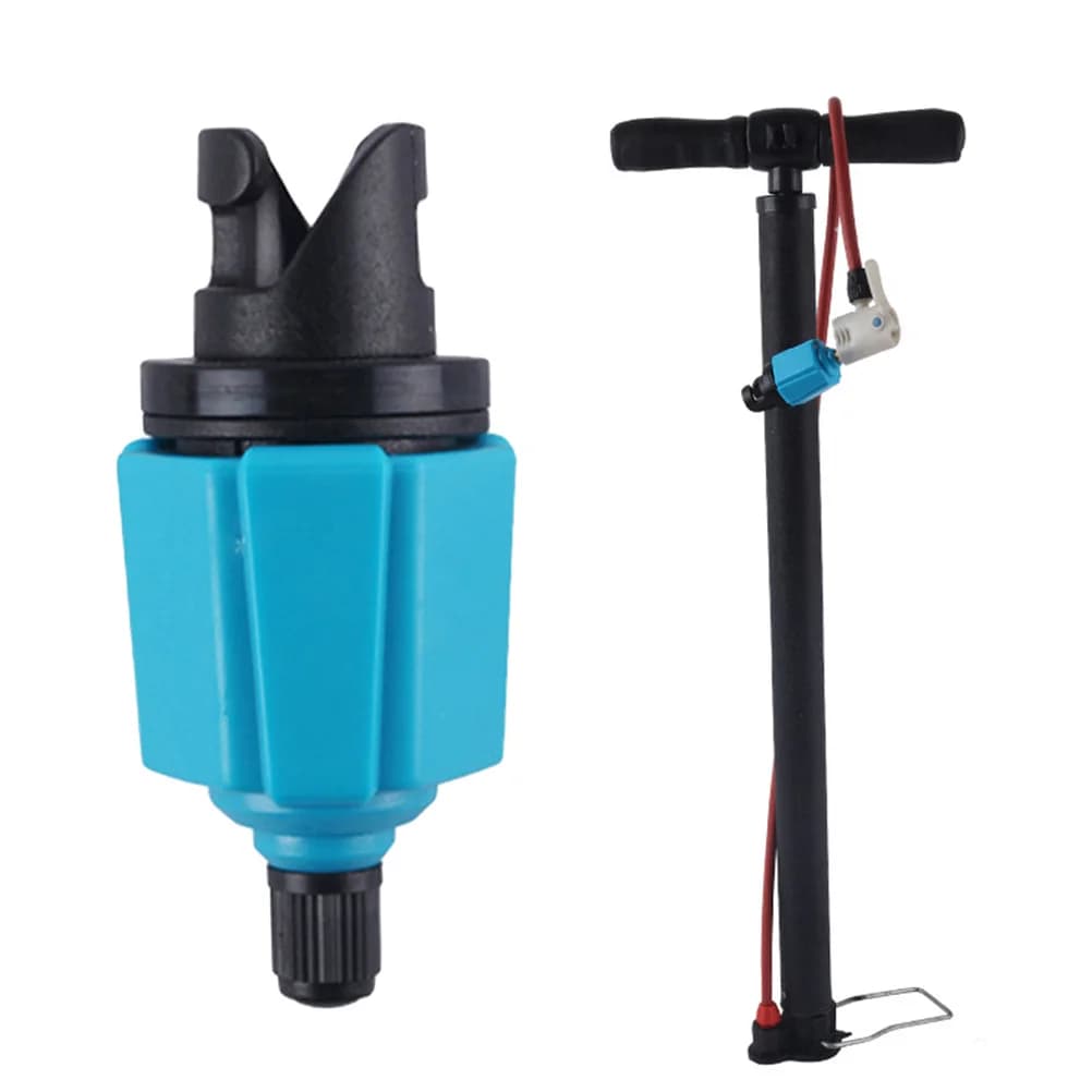 Valvola adattatore pompa paddle board per kayak Blu Nero Durevole Uso professionale in barca Forte tenuta Design portatile Facile da trasportare
