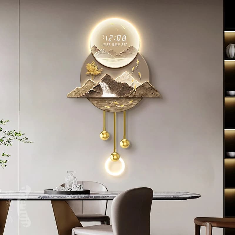/Chinese Cheap Wall Clocks Save Space Art Mural Design Luxury Accent Clock Wall Minimalist Orologio Da Parete Unique Furniture