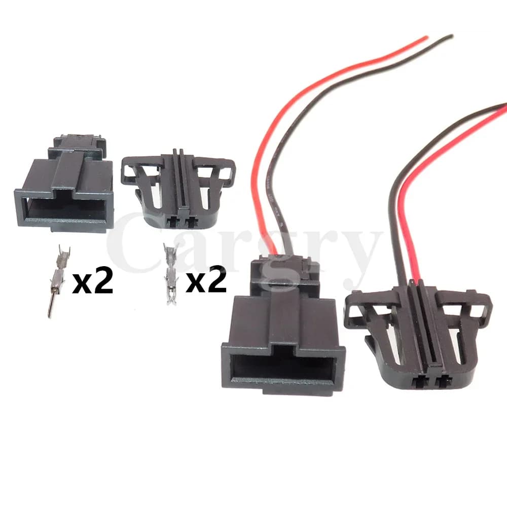 1 Set 2P AC Assembly Automobile Tweeter Speaker Wire Harness Socket For VW Audi 3B0972712 1J0971972 Car Male Plug Female Socket