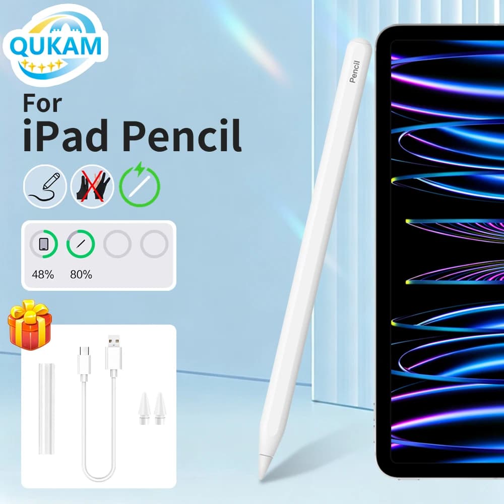 Per Apple Pencil 2 Ricarica Wireless per iPad 11 A16 2025 Stilo Penna Air 4/5 10.9 10a 9a 8a 7a Gen Mini6 Bluetooth Touch Pen