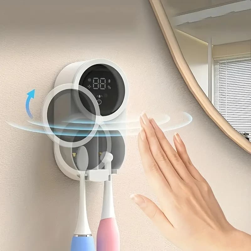 Switch With Charge Display Toothbrush Toothbrush Clean Displaying Digital Induction Charging Wall-mounted Toothbrush Holder
