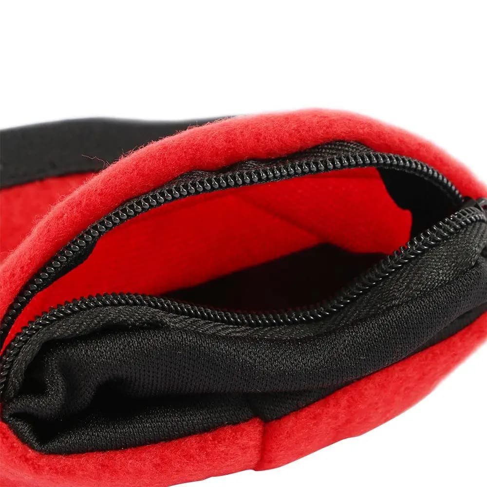 Fascia da polso sportiva in pile con cerniera, protezione per il polso, portafoglio da polso, fascia antisudore