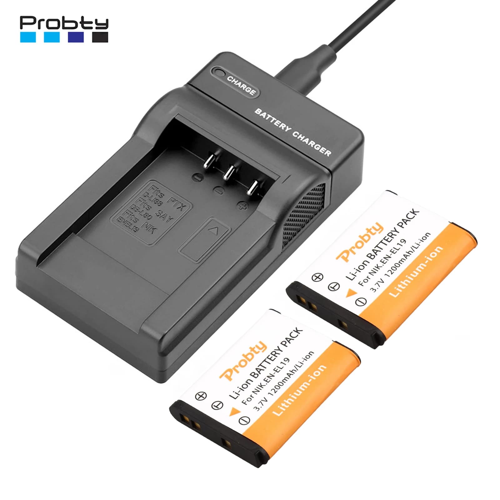 EN-EL19 Battery / USB Charger For Nikon A100, Coolpix S33,S100 S2800 S3200 S3300 S3500 S3600 S4100 S4200 S4300 S5200 S5300