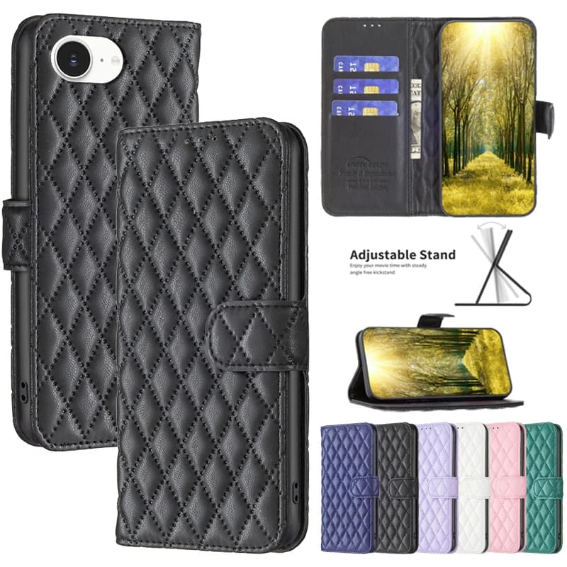 Leather Case Wallet Cover For iPhone 17e 16E 17 AIR 16 E 15 14 Plus Pro 17Pro Max 16Plus Coque Flip Phone Protective Cases Etui