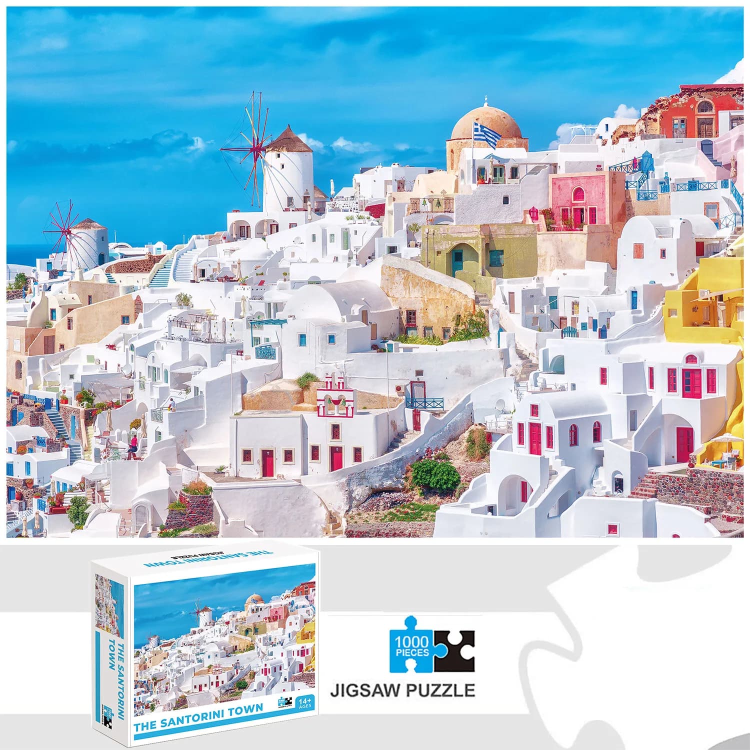 1000 pezzi la città di ibiza Jigsaw Puzzle Home Decor adulti Puzzle giochi Family Fun Floor Puzzle giocattoli educativi per bambini