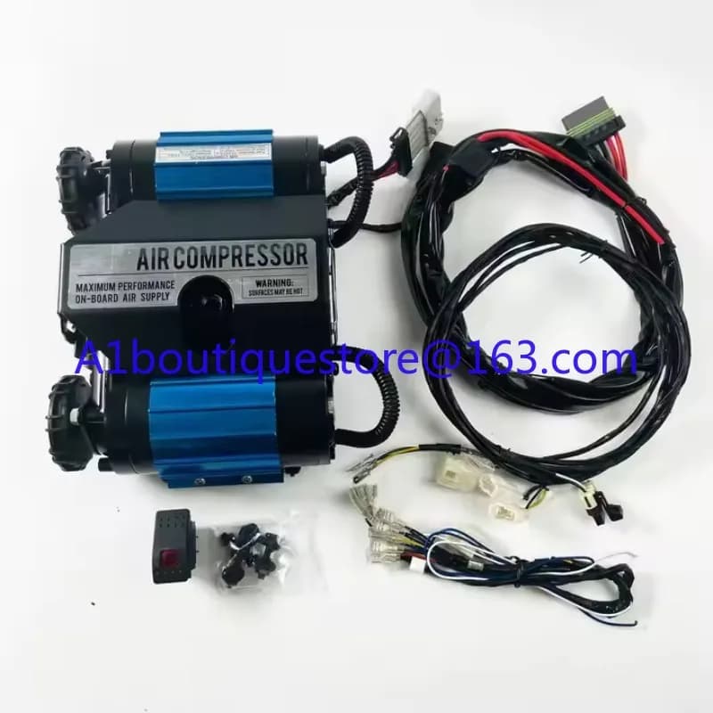 Gonfiatore per pneumatici 4x4 con compressore d'aria automobilistico a doppio cilindro per impieghi gravosi