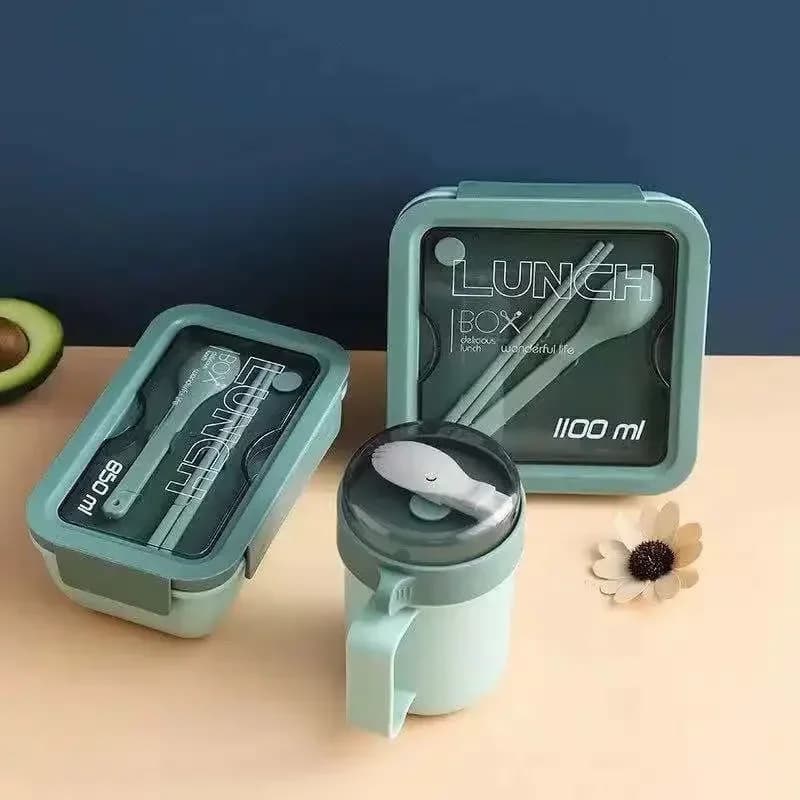 Contenitori per la conservazione degli alimenti, Bento per borsa per il pranzo, Lunch Box portatile per la scuola dei bambini, Bento Box per stoviglie in paglia di grano per microonde