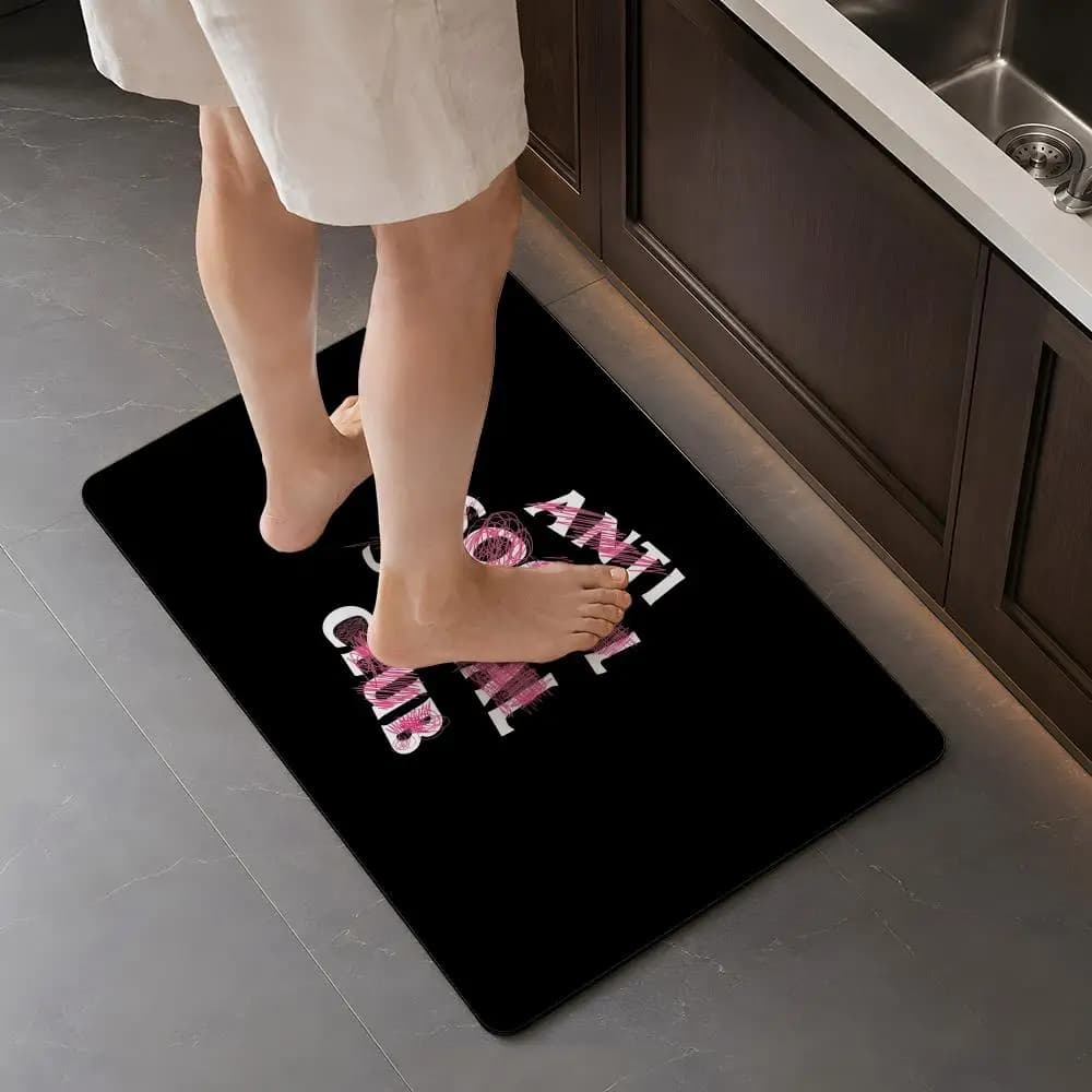 Fashion A ANTI SOCIAL SOCIAL CLUB Diatomite Floor Mat Super Absorbent Non Slip Quick Dry For Bathroom Toilet Sink Entryway