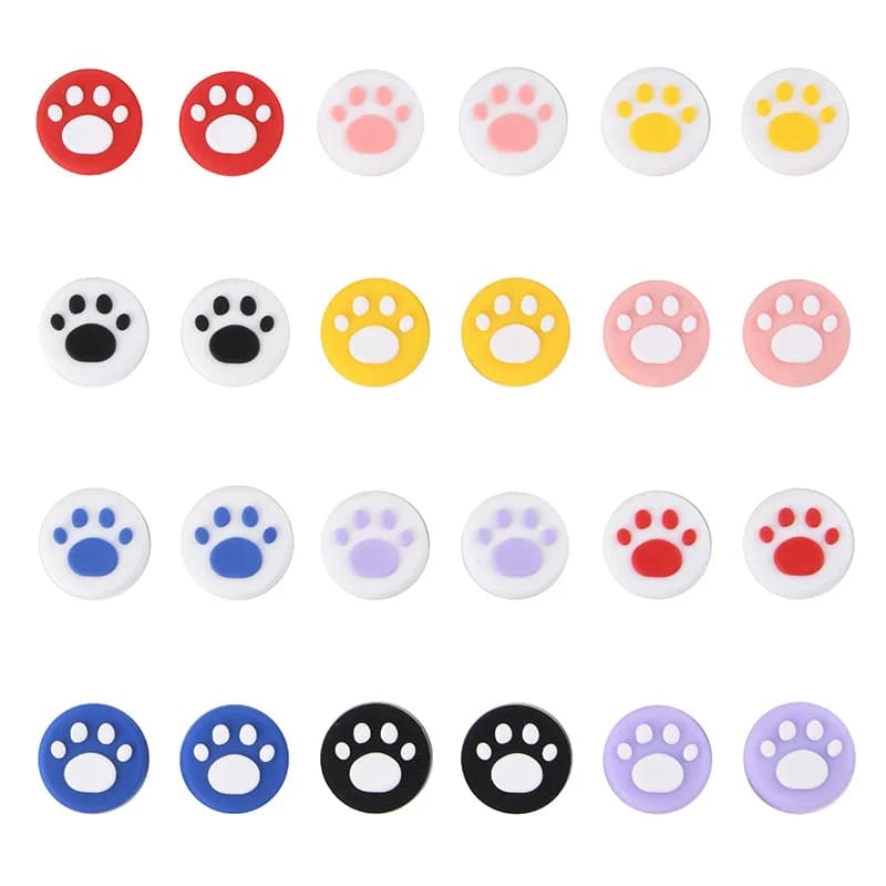 4 pezzi di copri joystick a forma di zampa di gatto per controller PS3 / PS4 / PS5 / Xbox One / Xbox 360, accessori per gamepad.
