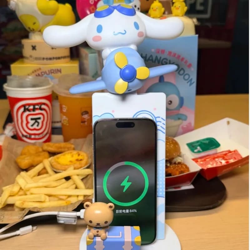 My Melody, Kuromi, Walkie Talkie, Pompompurin, Umidificatore, Ventilatore Pochacco, Caricatore Wireless Cinnamoroll, Dispenser Sapone Hangyodon