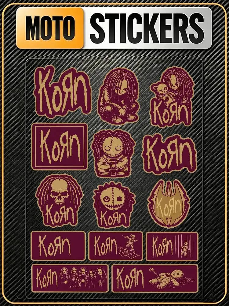 K-Korn Long Lasting Waterproof Reflective Sticker Scratch Conceal Fit Motorcycle Car Helmet Fridge Decals
