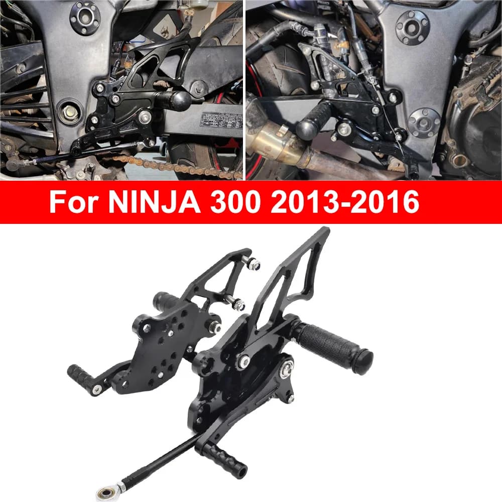 Pedane moto Pedane Pedane Per Kawasaki NINJA 300 NINJA300 2013 2014 2015 2016 EX300 2013-2014