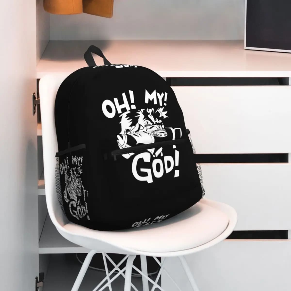 Joseph Joestar Oh My God Jojo Bizarre Adventure Zaino per studenti Borsa da scuola Zaino da trekking per borse a tracolla per ragazzi e ragazze