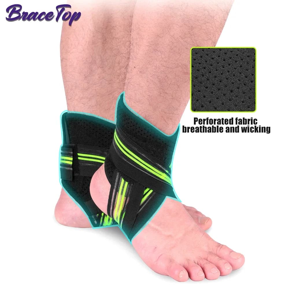BraceTop 1 PC Sport Compressione Cavigliera Supporto Avvolgente Palestra Caviglie Maniche per Fascite plantare Tendine d'Achille Distorsioni minori