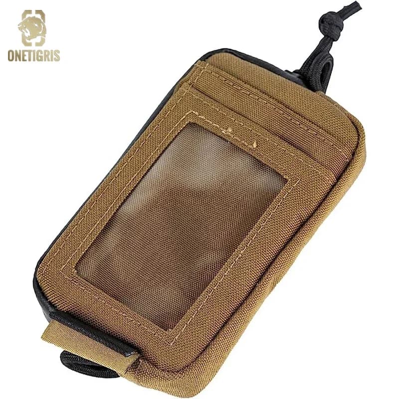 ONETIGRIS Custodia EDC impermeabile Portamonete portatile per cambio chiave Portafoglio Kit da viaggio Mini portamonete e slot per carte e custodia con cerniere