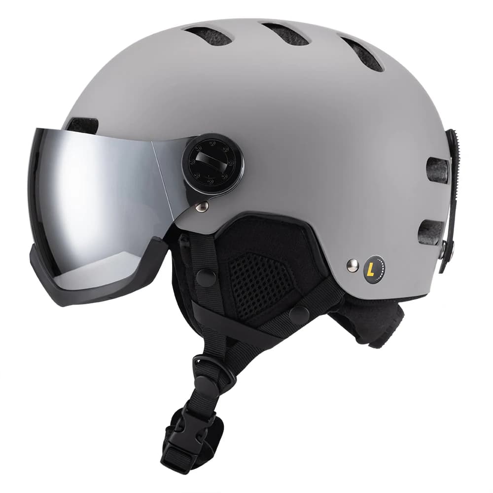 Nuovo Casco da Sci e Snowboard alla Moda, Taglia Regolabile, per Adulti e Adolescenti, con Occhiali UV