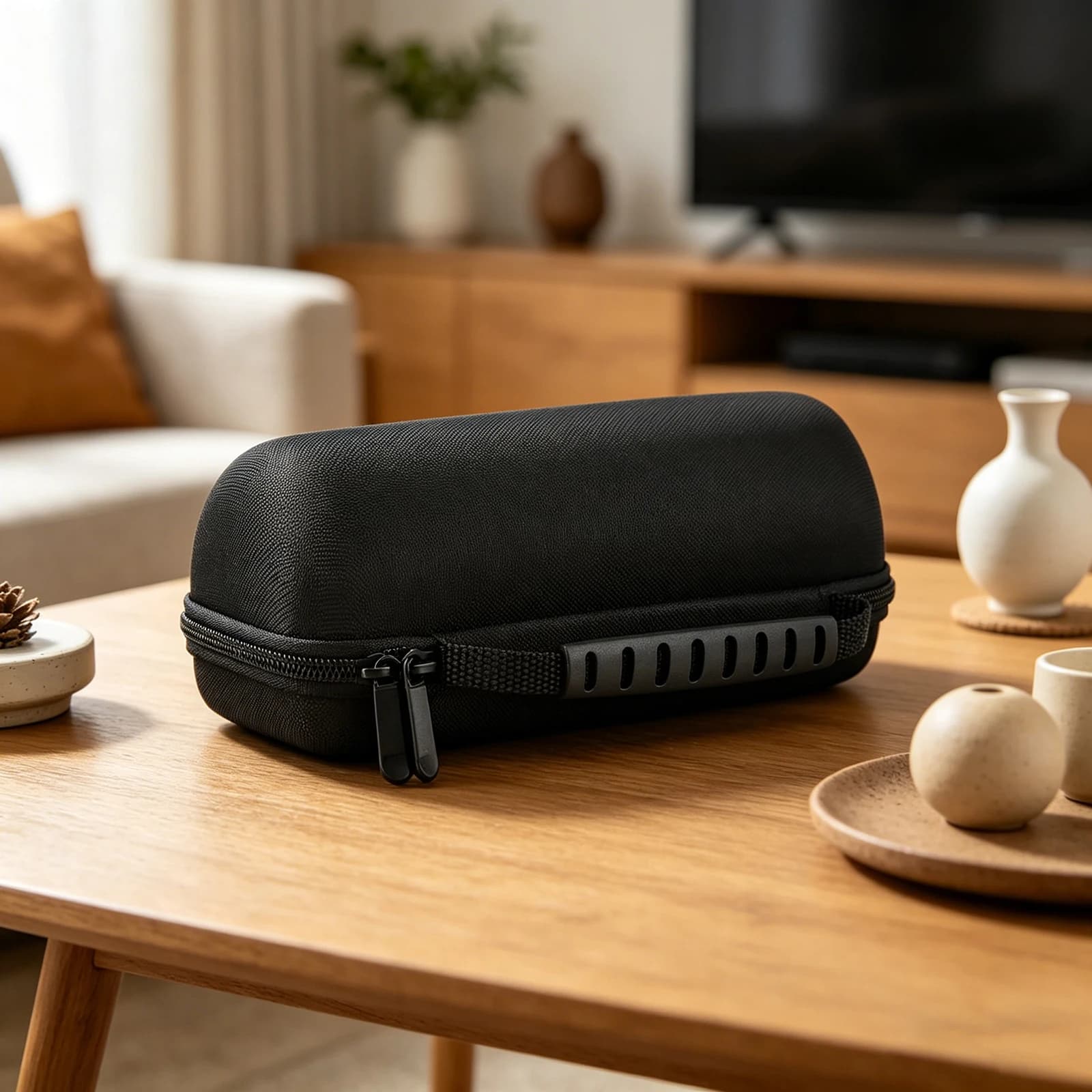 Carrying Case for KEF MUO2 Portable Bluetooth-compatible Speaker Portable Travel Speaker Bag Protective Storage Bag with Handle