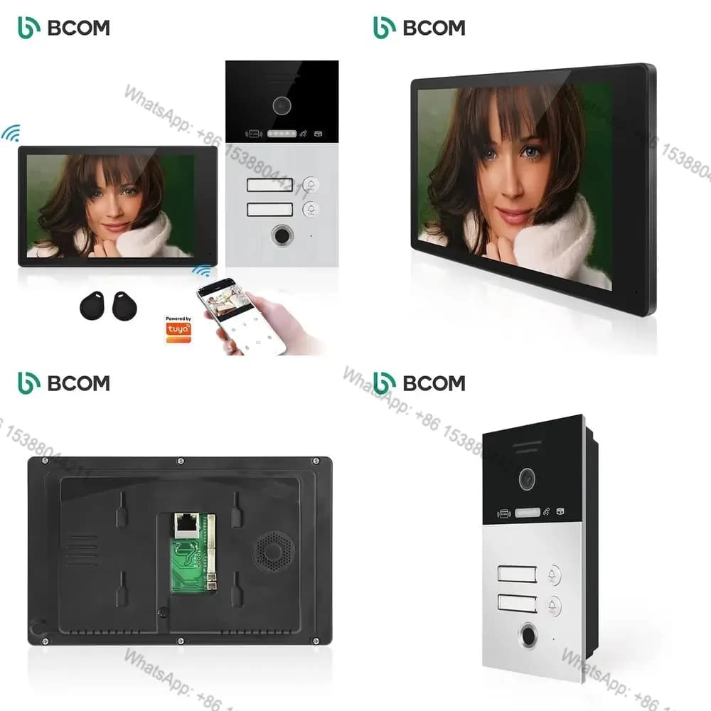 Hot Sale 8 Inch Screen Stainless Steel Video Doorbell System 1080P HD Motion Detection Smart Door Phone 120s