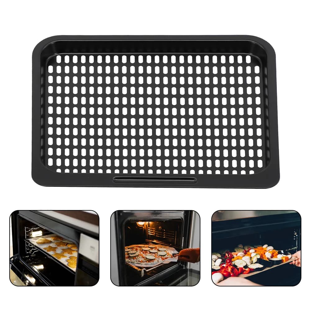 Detachable kitchen tray for air fryer Carbon steel mesh grill for baking bread and cakes Easy to clean and store