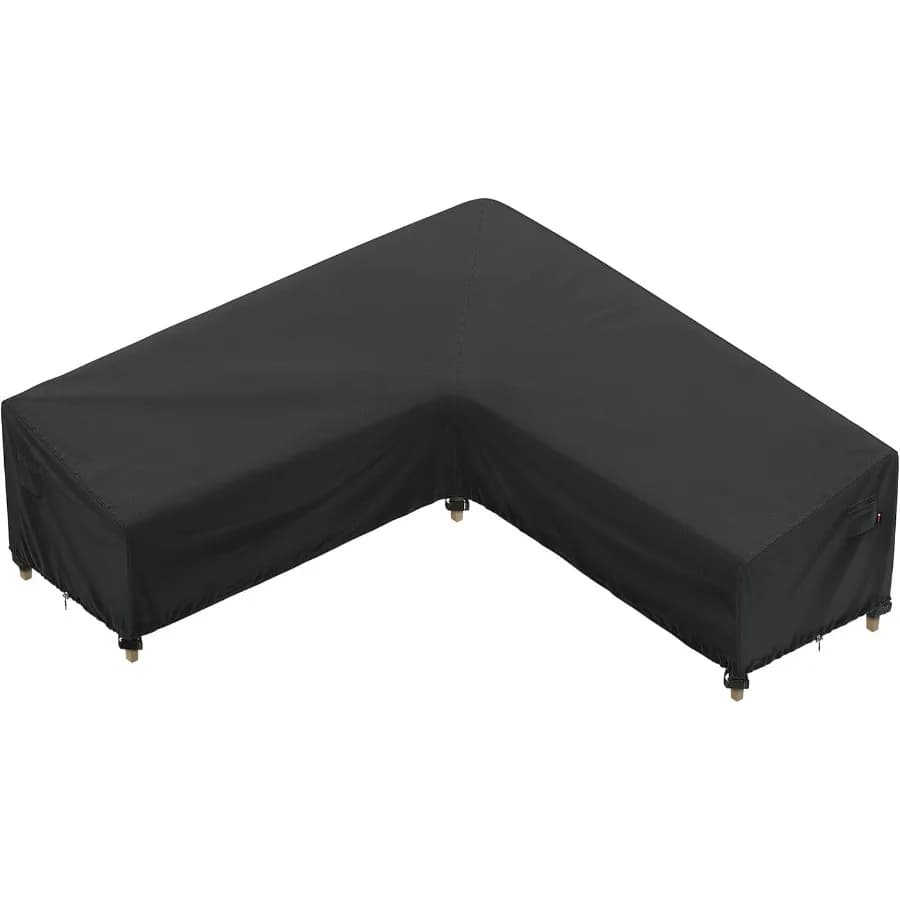 iBirdie Copertura componibile da esterno per divano da patio a forma di L 105 x 105 104 103 x 103 Impermeabile e resistente alle intemperie 600D Heavy Dut