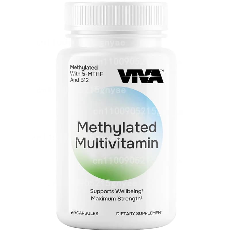 Multivitamins Metilati - 60 Puro Metil B12 tablets, Metilfolate, MTHFR support supplements for Iron-free vitamins