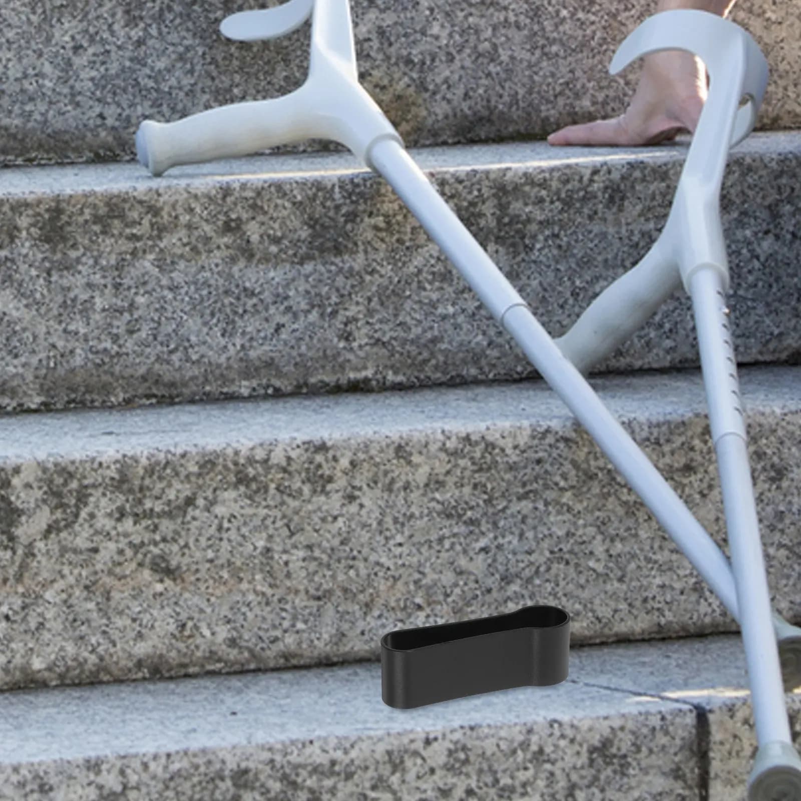 Plastic Walk Sticks Accessories, Black Clips for Stick Support, Trekking Stick Strap, Hiking Stick Buckle, Mountaineering