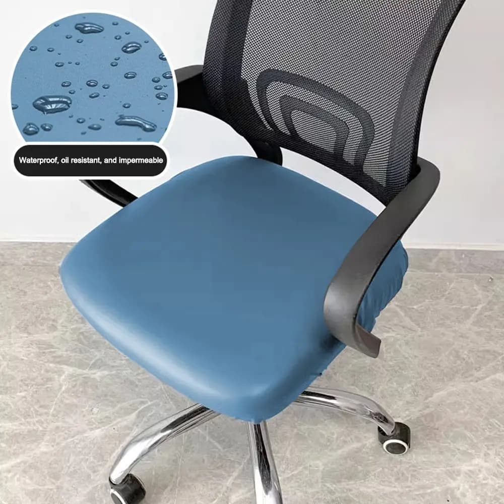 PU Leather Office Chair Cover Waterproof ​Breathable​ Armchair Seat Cover Stretchable Elastic Gaming Chair Slipcover