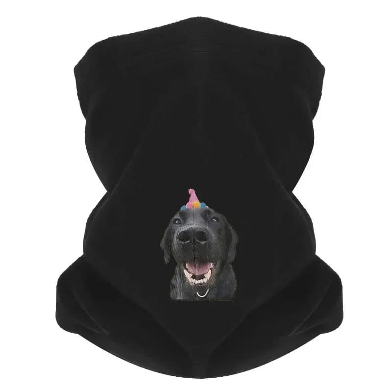 Compleanno del cane festa felice Uomo Sciarpa da esterno Maschera Ghetta per il collo Cappello Berretto da donna Copricapo Antivento Mantieni caldo Inverno Multifunzionale