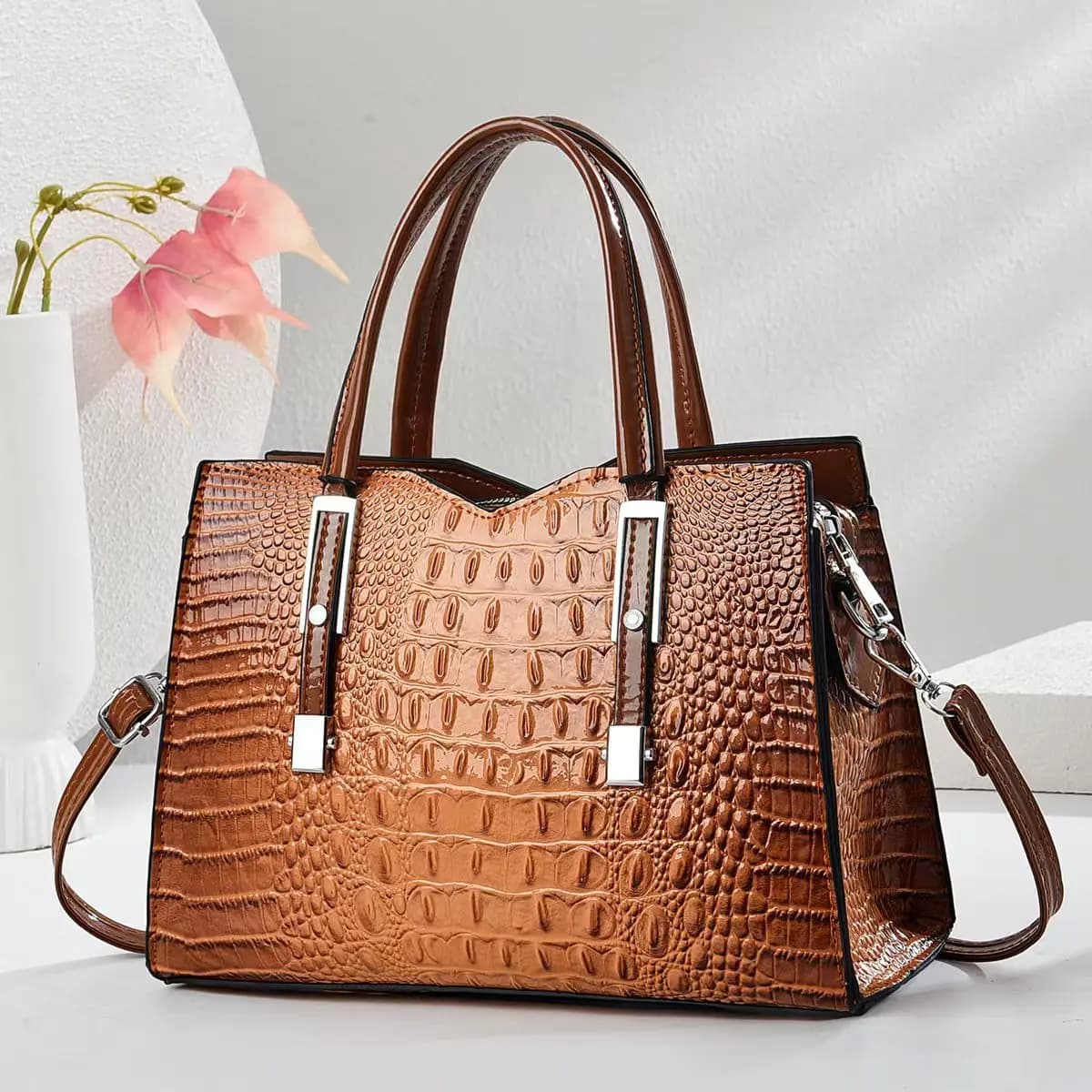 Borsa a Tracolla Elegante e Versatile per Donna, Stile Coreano, in PU, per Uso Quotidiano