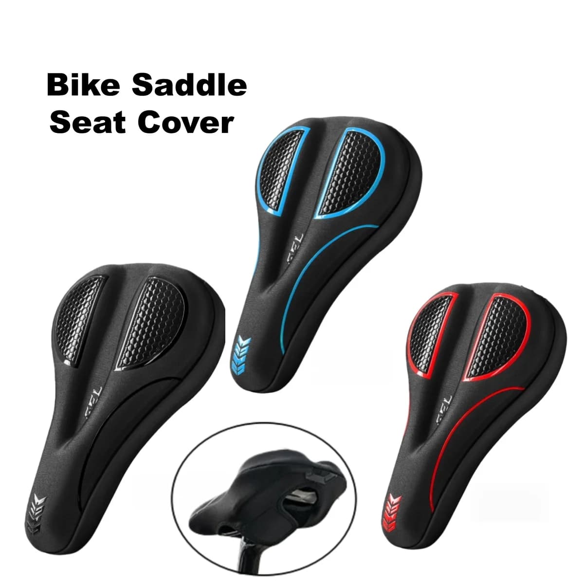 Cuscino per Sella Bici Imbottito in Gel per Uomini e Donne, Morbido e Confortevole per la Maggior Parte delle Biciclette