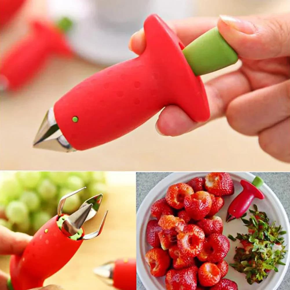 Strawberries taster Ananas Frese Romanzo Tomato stems Removal Fruit knife Cleaner for strawberry leaves Kitchen accessories