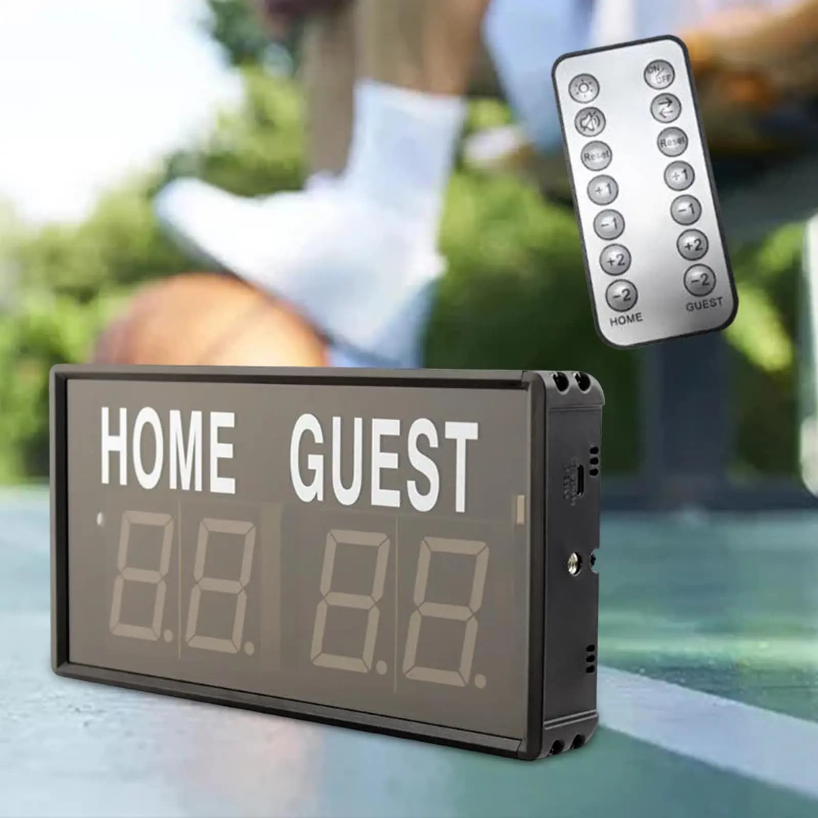 Tabellone segnapunti digitale tabellone segnapunti elettronico segnapunti da tavolo per pallavolo Badminton giochi al coperto sport di calcio