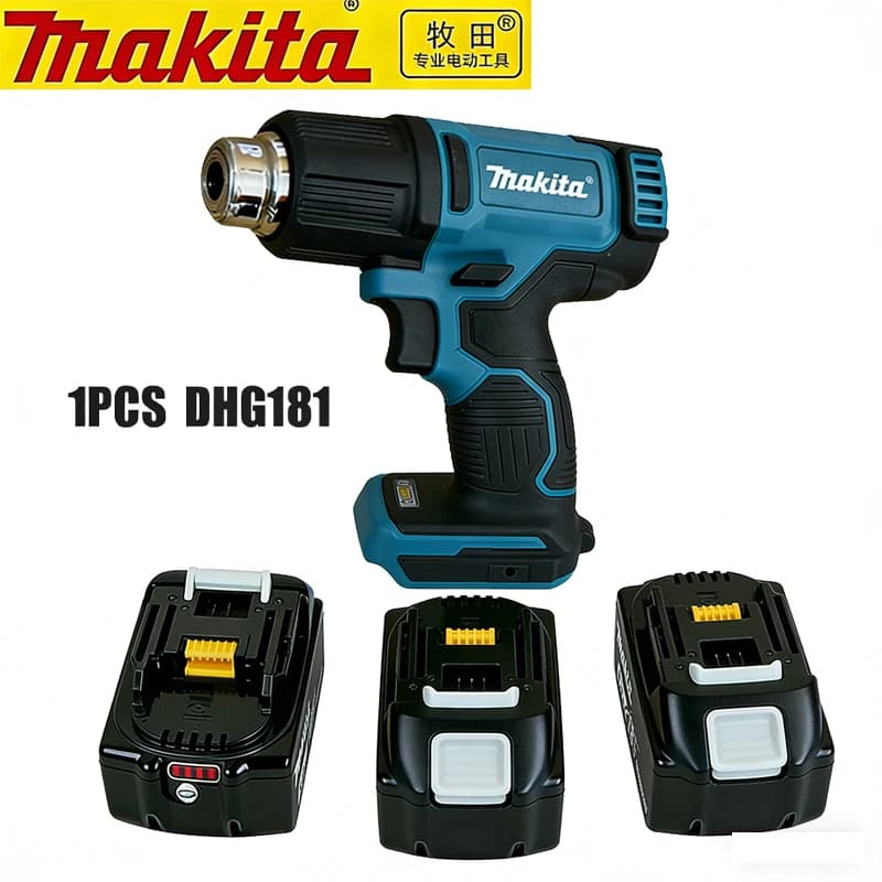 Battery New DHG181Makita 550°C Temperature Control Heat Gun 18V Cordless Handheld Hot Air Gun With LED Display Solderin