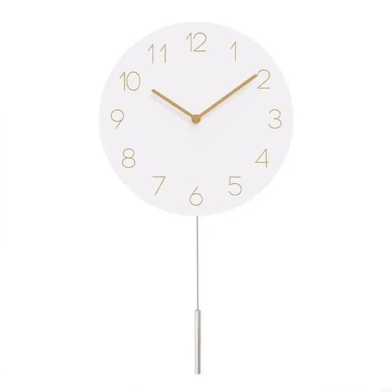Elegante orologio da parete con cilindro in metallo, parte a pendolo per creazione decorazioni per case uniche