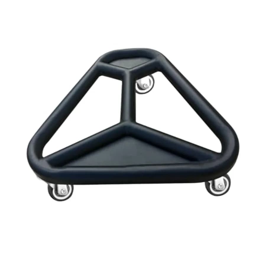 HOTWAVE Core Training Wheel, Black Plastic with Ergonomic Design, Resistant and Lightweight for Home Fitness