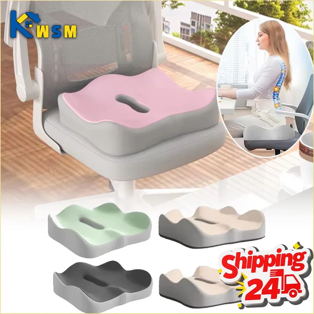 Seat cushion in memory foam for car and office Lumbar support for hip Posture Corrector Student chair cushion comfort and breathable