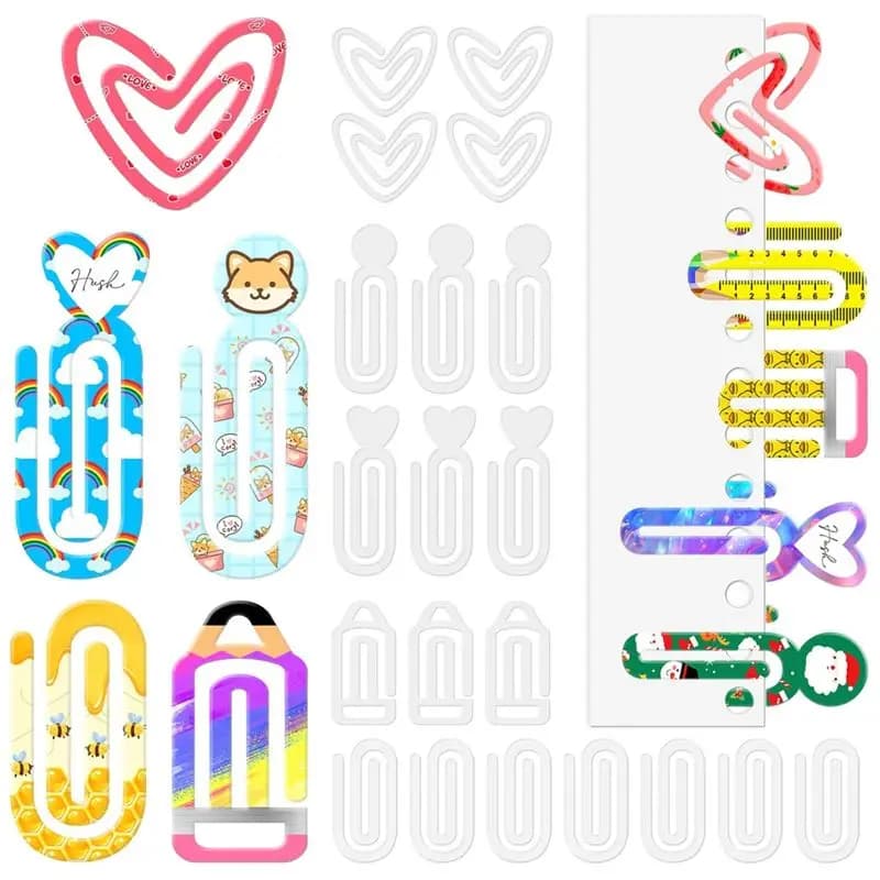 A67P-Sublimation Blanks Paper Clips,Acrylic Sublimation Paperclips Blanks Large Paper Clips For Crafts,Office,Home,School