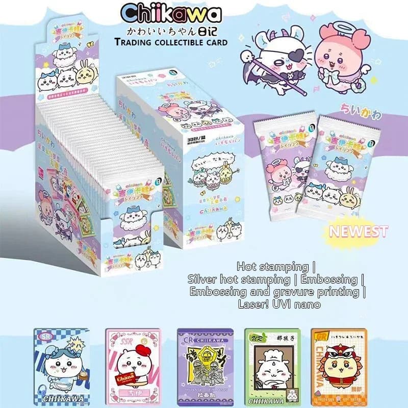 10 confezioni da 30 carte - Nuova Collezione Chiikawa: Carte Quadrate Kausakijihouka con Personaggi Kawaii, Carte Anime Giocattolo, Cartoni Animati Decorativi, Regalo Carino