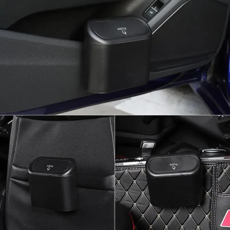 Cestino per Auto, Mini Contenitore per Rifiuti, Accessorio Auto Impermeabile, Mini Bidone per Rifiuti, Contenitore per Interni Auto