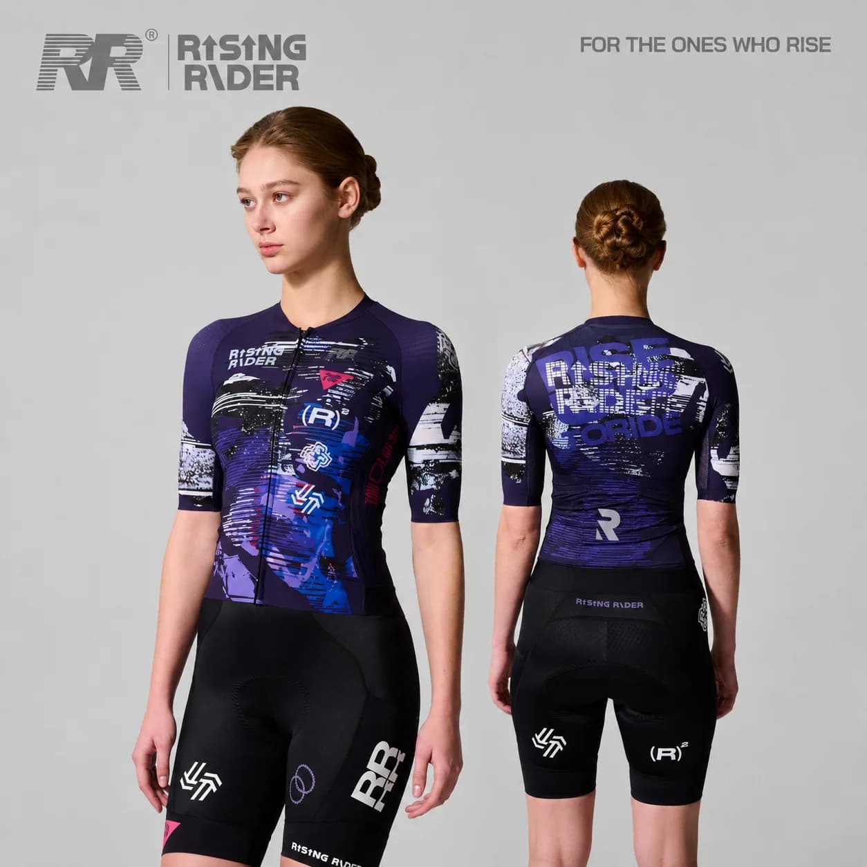 RR Spring Summer New Women Cycling Suit Road Bike Racing Jersey Bib Shorts Set Interstellar Print Series