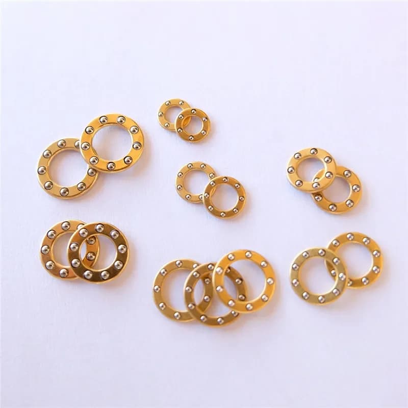 10 pz/lotto Mini Aereo Cuscinetto A Sfere Assiale Sfera In Ceramica Sfera In Acciaio Cuscinetto Reggispinta Cuscinetto In Rame Coltello Pieghevole Accessori