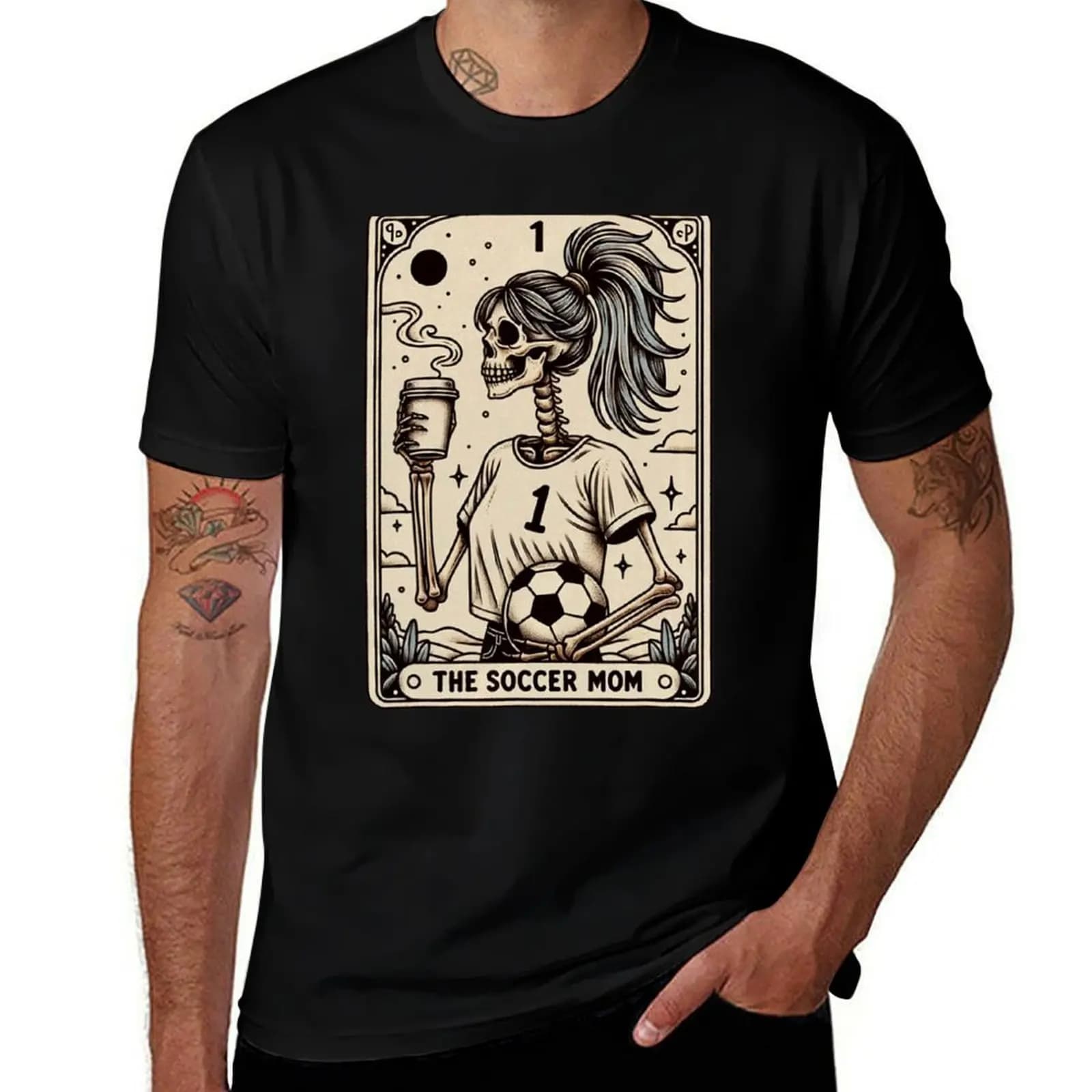 Carta regalo sportiva per mamma per il calcio, t-shirt estiva casual e comoda per la festa del calcio